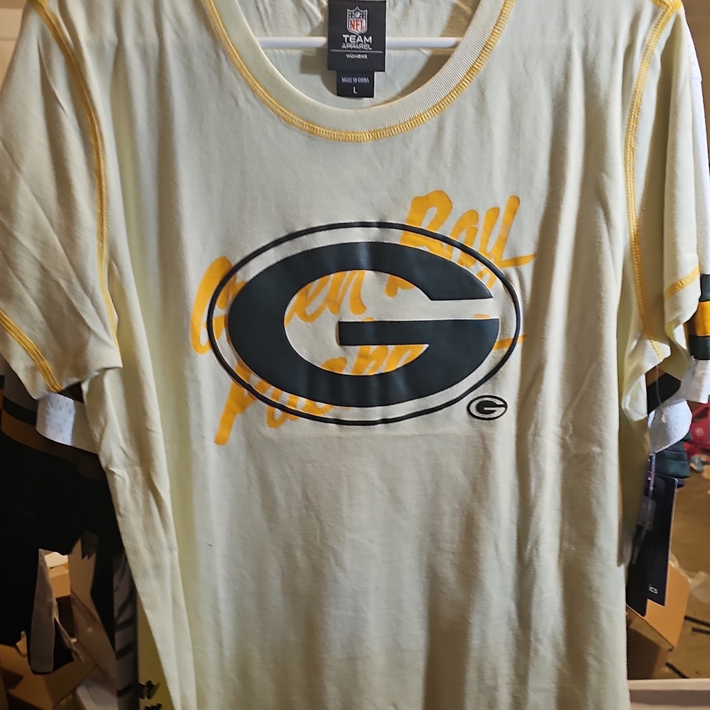 Green Bay Packers Butter Yellow T-Shirt